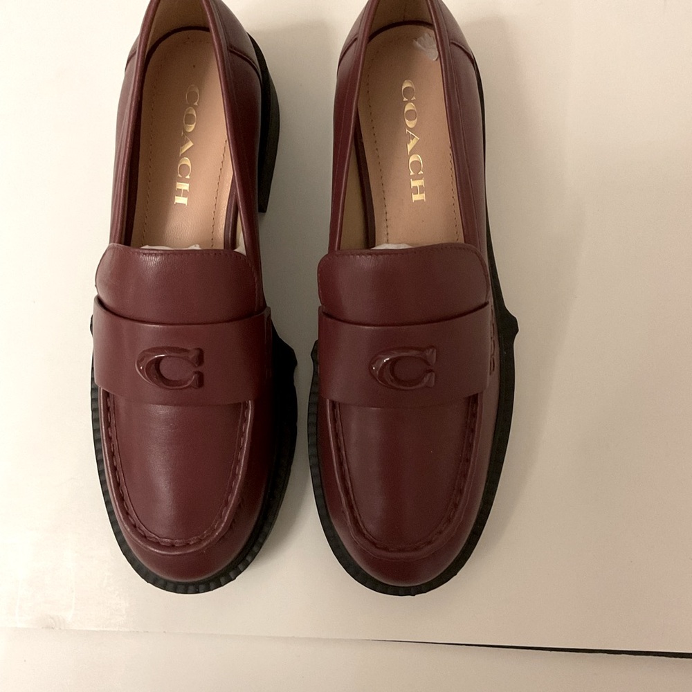 Coach Burgundy Loafers